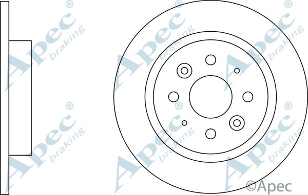 APEC BRAKING stabdžių diskas DSK2538